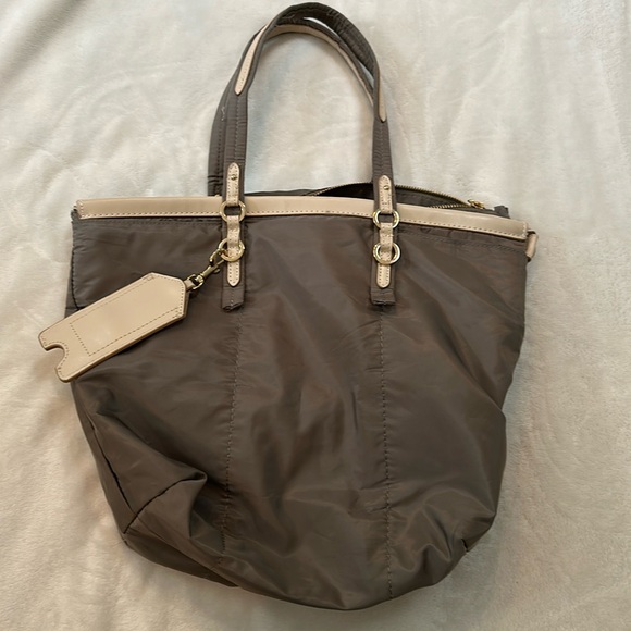 ZARA light olive color tote bag. Like new. - Picture 1 of 10
